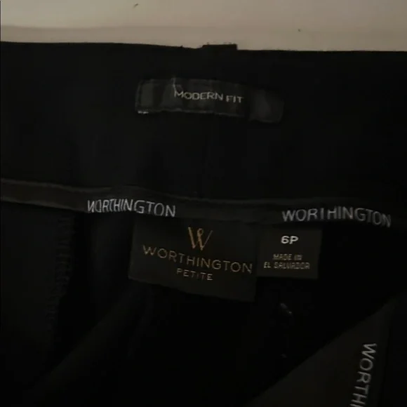 Worthington Modern Fit Black Pants - Picture 2 of 3